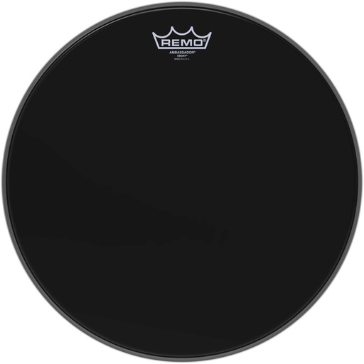 [ES-0015-00] Peau Ebony Ambassador 15" pour Tom/ Caisse claire/ Tom sur pieds