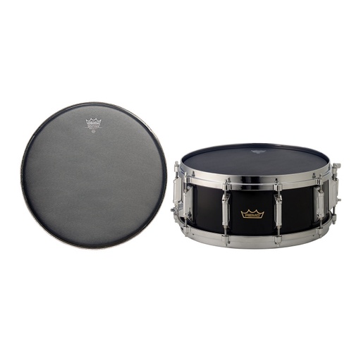 [ES-0814-10] Peau de frappe Ebony Suede Ambassador Matt 14" pour caisse claire