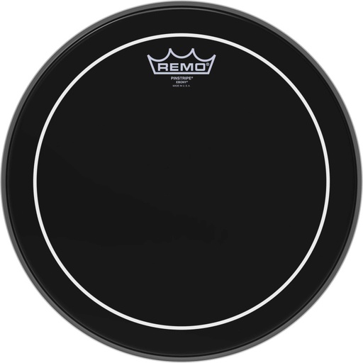 [ES-0613-PS] Peau Ebony Pinstripe 13" pour Tom/ Caisse claire