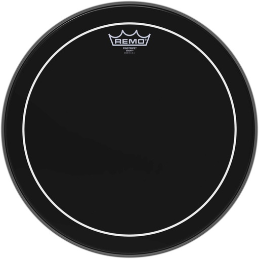 [ES-0615-PS] Peau Ebony Pinstripe 15" pour Tom/ Caisse claire/ Tom sur pieds