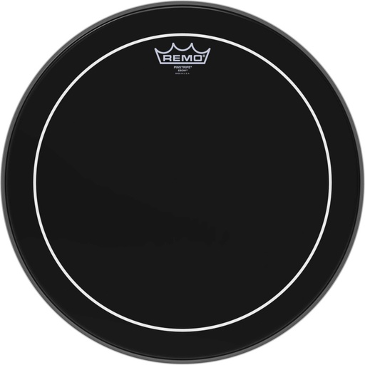 [ES-0616-PS] Peau Ebony Pinstripe 16" pour Caisse claire/ Tom sur pieds