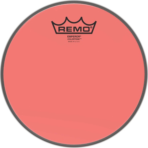 [BE-0308-CT-RD] Peau de frappe Emperor Colortone, rouge, 8"