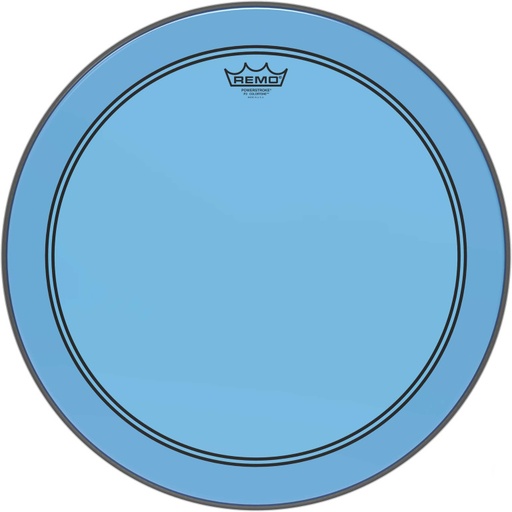 [P3-1318-CT-BU] Peau de frappe Powerstroke 3 Colortone pour grosse caisse, bleu, 18"