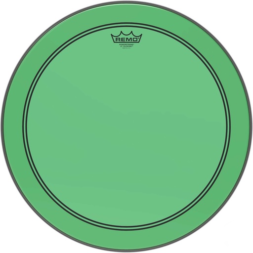 [P3-1318-CT-GN] Peau de frappe Powerstroke 3 Colortone pour grosse caisse, vert, 18"