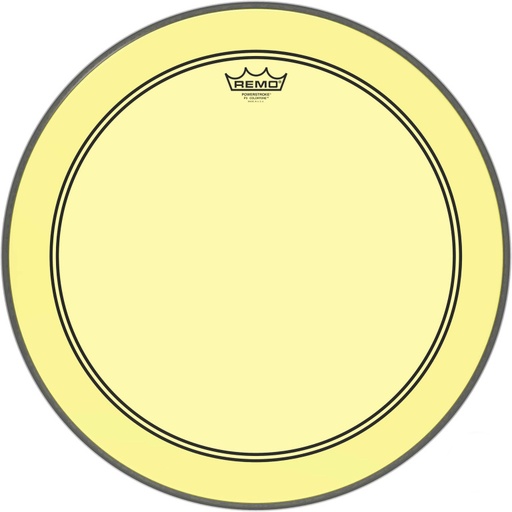 [P3-1320-CT-YE] Peau de frappe Powerstroke 3 Colortone pour grosse caisse, jaune, 20"