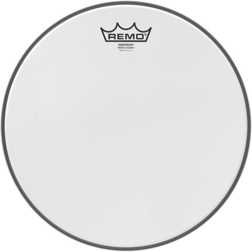 [BE-0812-WS] Peau de frappe White Suede Emperor de 12"