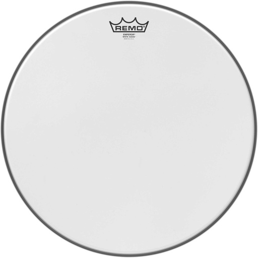 [BE-0816-WS] Peau de frappe White Suede Emperor de 16"