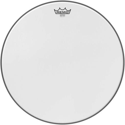 [BE-0818-WS] Peau de frappe White Suede Emperor de 18"