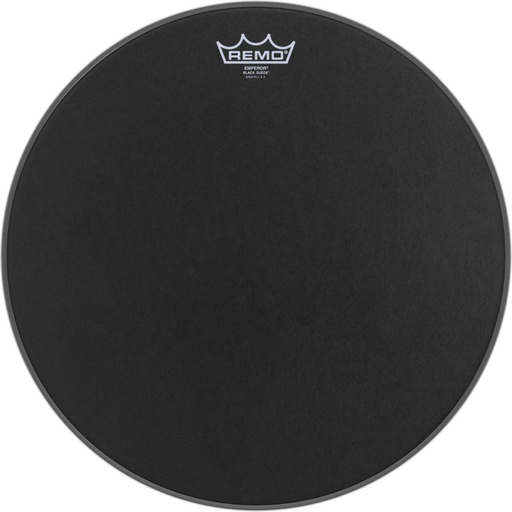 [BE-0816-ES] Peau Black Suede Emperor 16" pour Caisse claire/ Tom sur pieds