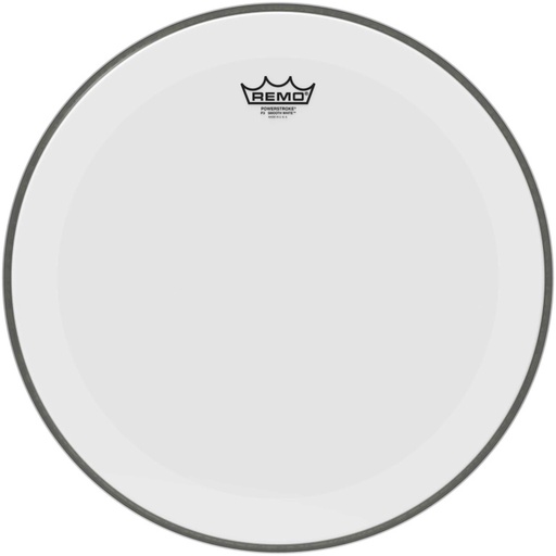[P3-1218-C1] Peau Powerstroke 3 blanc lisse 18" pour grosse caisse