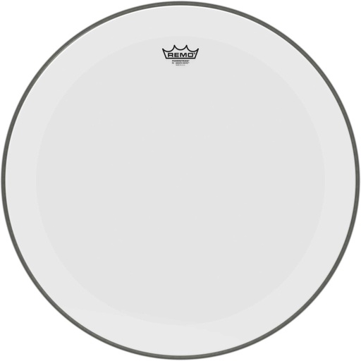 [P3-1224-C1] Peau Powerstroke 3 blanc lisse 24" pour grosse caisse