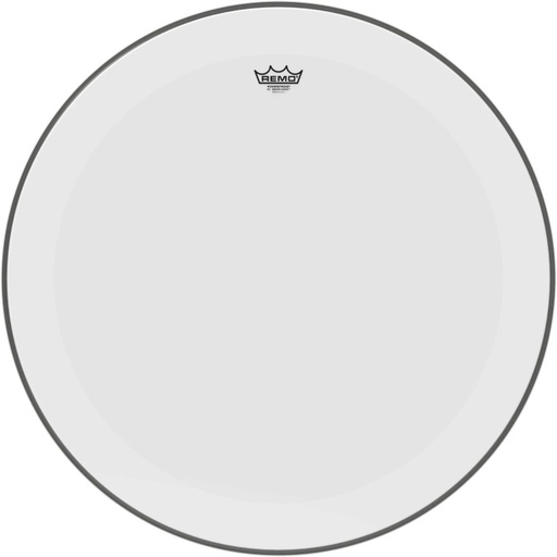 [P3-1228-C1] Peau Powerstroke 3 blanc lisse 28" pour grosse caisse