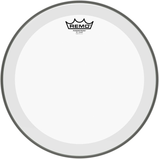 [P4-0313-BP] Peau Powerstroke 4 transparente 13" avec double pli pour Tom