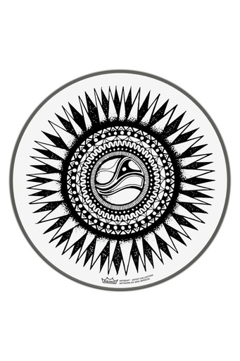 [PE-0010-AB-003] Peau de frappe Artbeat Skyndeep Emperor transparente, 10", New Sun