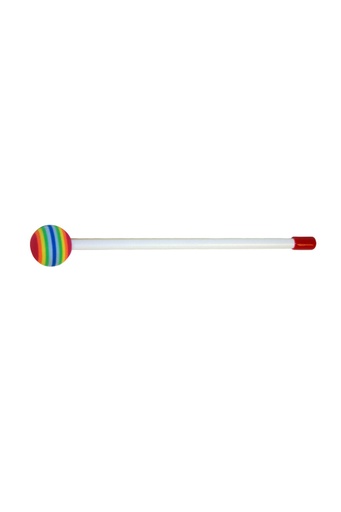 [HK-1225-08] Mailloche Lollipop de 20 cm avec tête de 36 mm en mousse multicolore