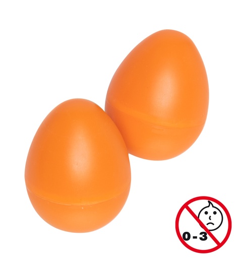 [EGG-2 OR] Paire de Egg Shakers en plastique