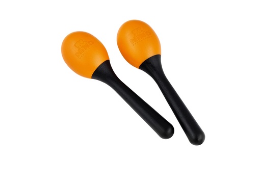 [NINO569OR] MARACAS NINO PLASTIQUE OVALES ORANGE