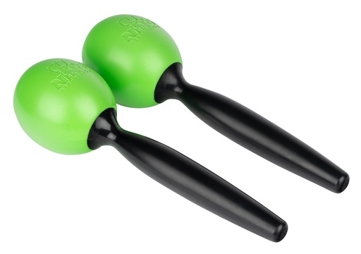 [NINO575GG] MARACAS NINO PLASTIQUE RONDS MEDIUM VERT