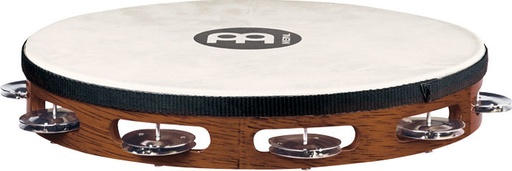 [TAH1AB] TAMBOURIN MEINL BOIS AVEC PEAU BRUN