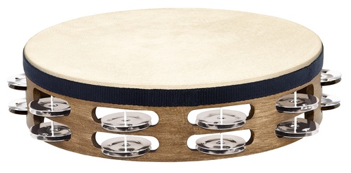 [TAH2WB] TAMBOURIN MEINL BOIS AVEC PEAU BRUN NOYE