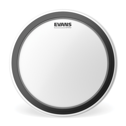 [BD20EMADCW] EVANS EMAD Coated White Bass Drum Head, 20 "