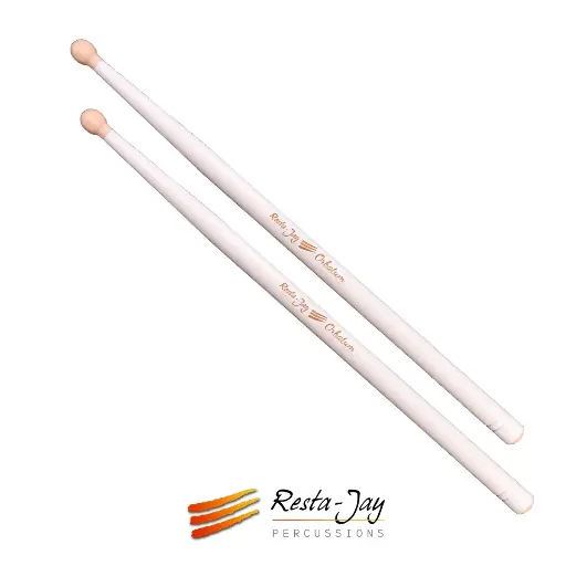 [TAMBORB-blanc -Pair] Baguettes de Tambour - ORBATUM - "Blanche"