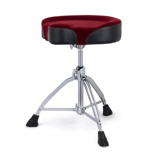 [T865SER] MAPEX SIEGE BATTEUR MOTO VELOURS ROUGE