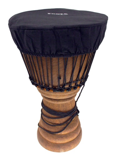 [RTS-HOUS064B] Housse Protection Peau Djembe Ø 35-38 cm Coton - Noir